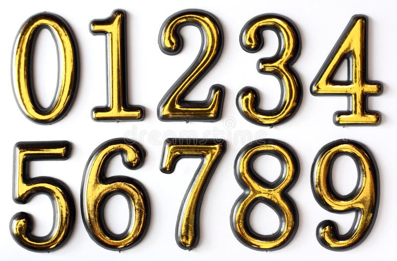 Download Numbers 0 to 9 stock image. Image of science, digits - 17977253