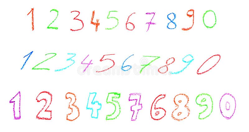 Numbers royalty free illustration
