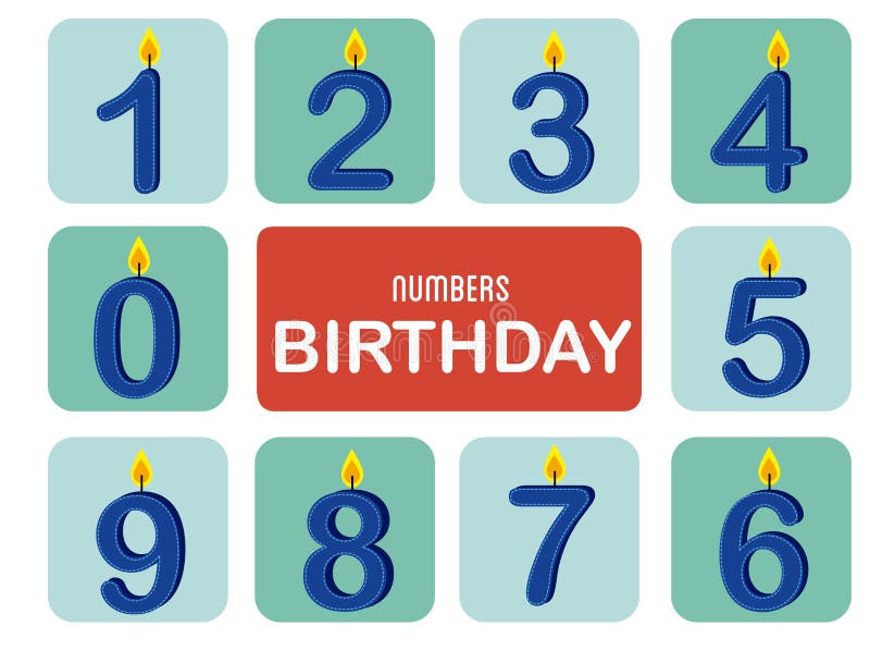 Numbers birthday stock illustration. Illustration of background 31587139