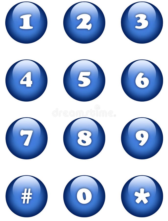 Vector Colored Numbers Icons Stock Vector - Illustration of colored ...