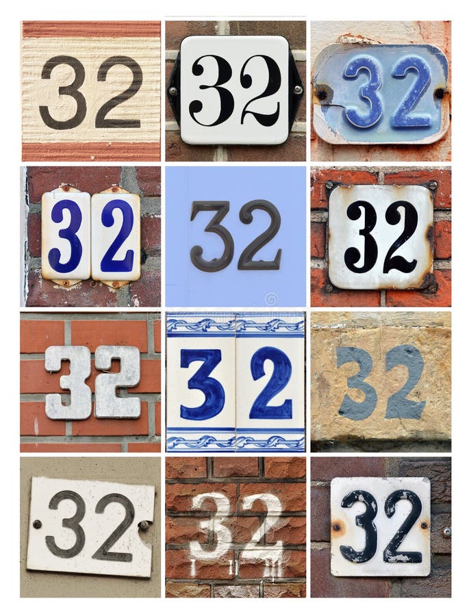 Numbers 32 stock photo. Image of color, birthday, address - 36986408