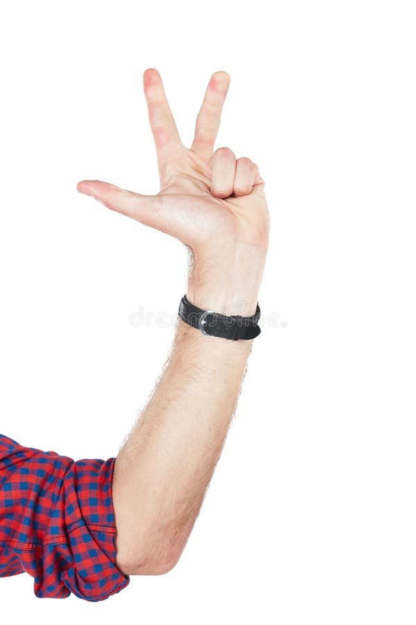 Number One In Sign Language Stock Photo, Picture and Royalty Free Image.  Image 16600707.