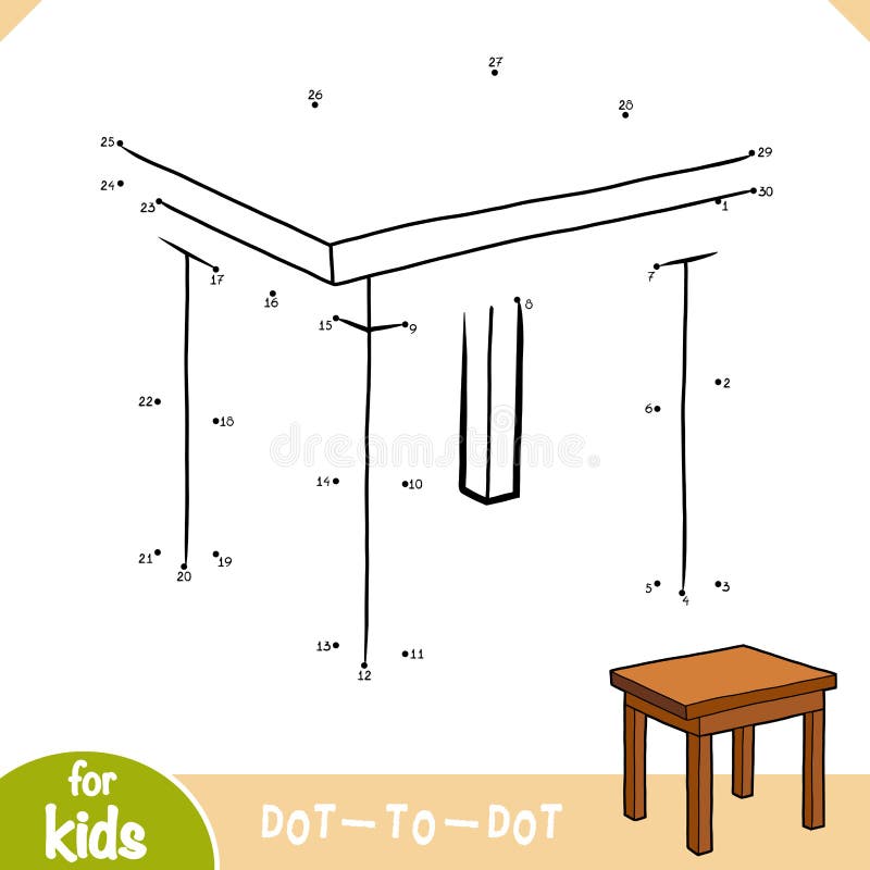 Numbers game, education game for children, Table