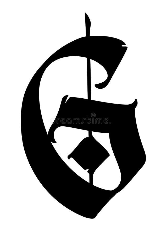 The Numbers are in the Gothic Style. Vector. Symbols Isolated on White ...