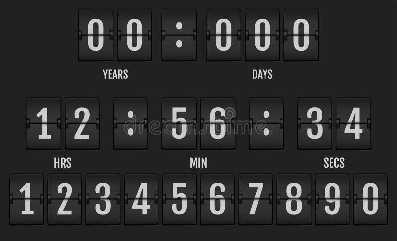 Numbers From Mechanical Scoreboard Alphabet Stock Vector Illustration Of Arrival Chart 151857915