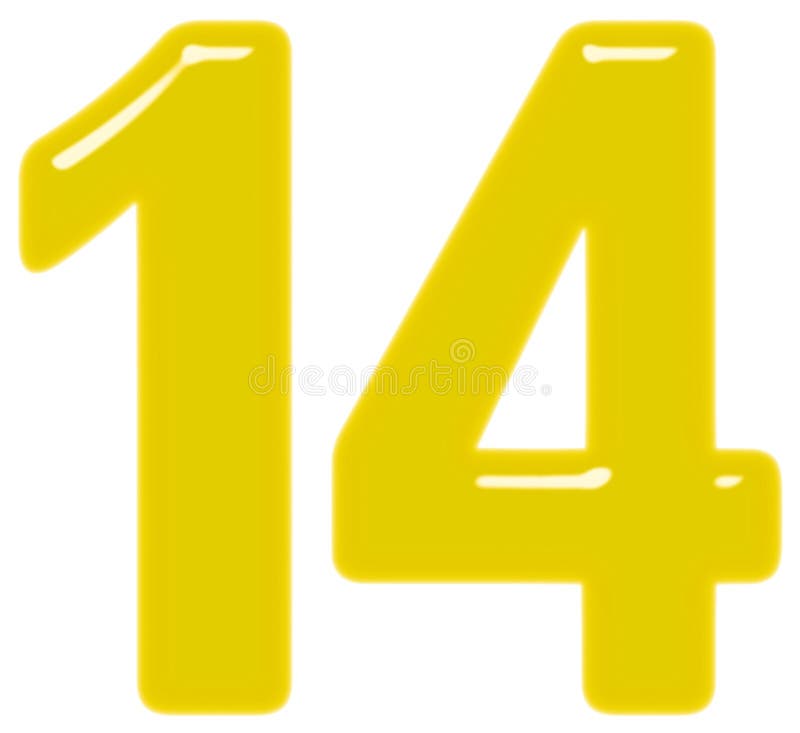 number 14 clipart