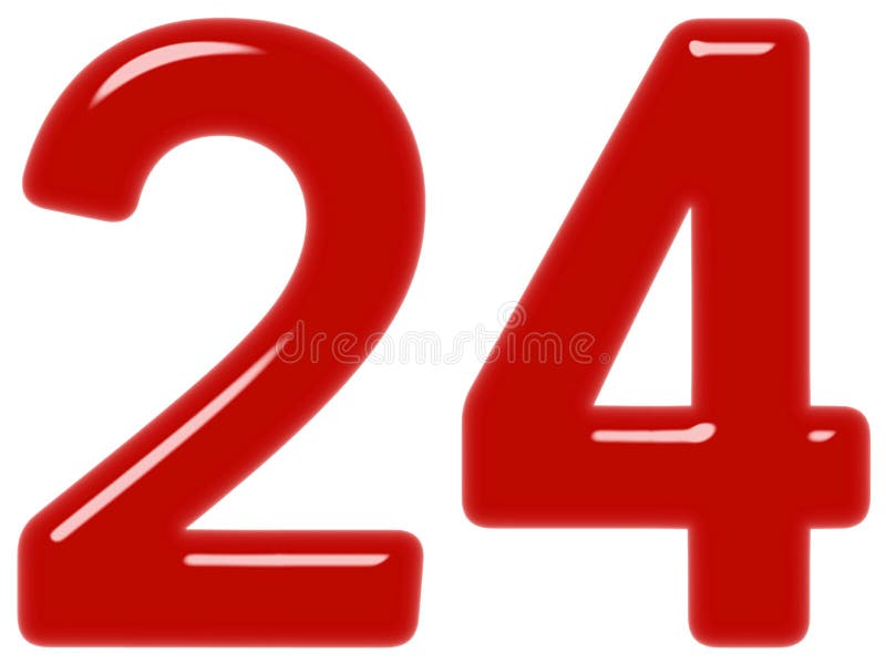 Number 24 Stock Illustration 383476621