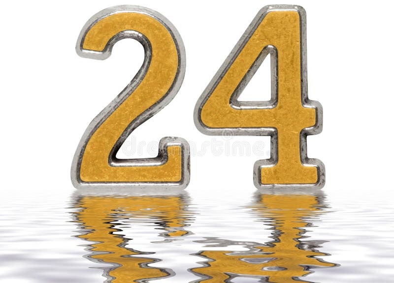 Number 24 Banner Number Twenty Four Stock Illustration 2155840027