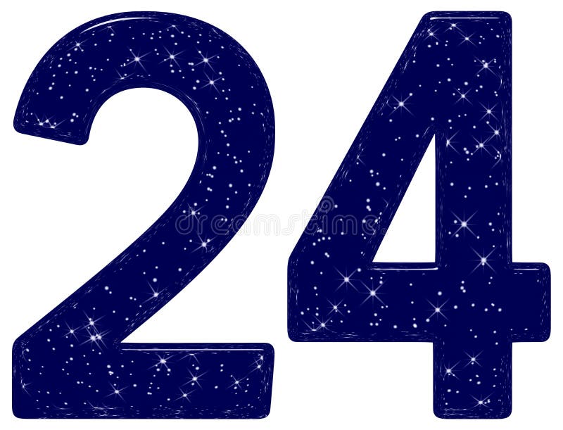 Number 24 Banner Number Twenty Four Stock Illustration 2165771843