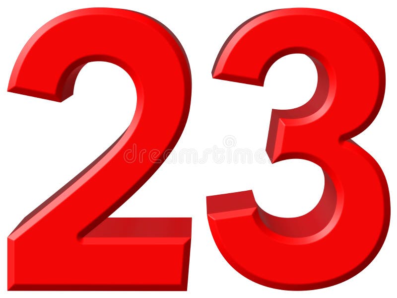 Numeral 23 Stock Illustrations – 74 Numeral 23 Stock Illustrations