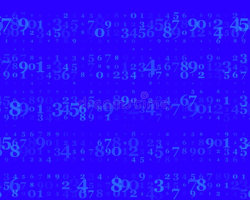 Numeri Casuali 0 E 9 Fondo In Uno Stile Della Matrice Modello Di Codice
