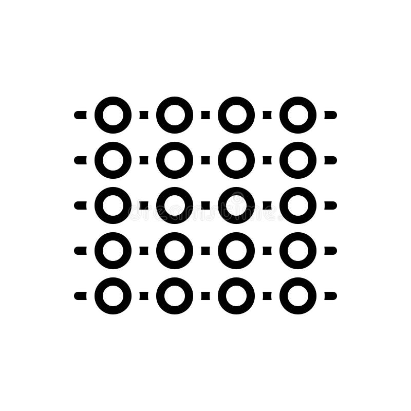 Black line icon for Numerous, plentiful and various