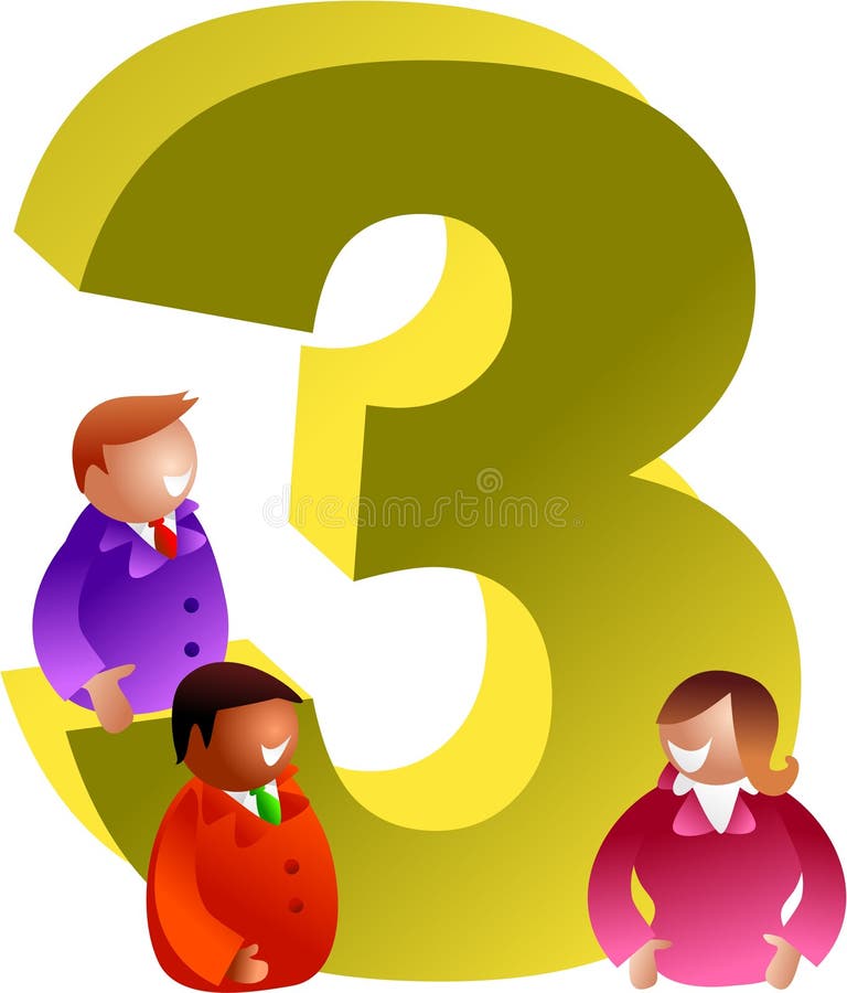 Download Nummer tre stock illustrationer. Illustration av mångfald - 513039