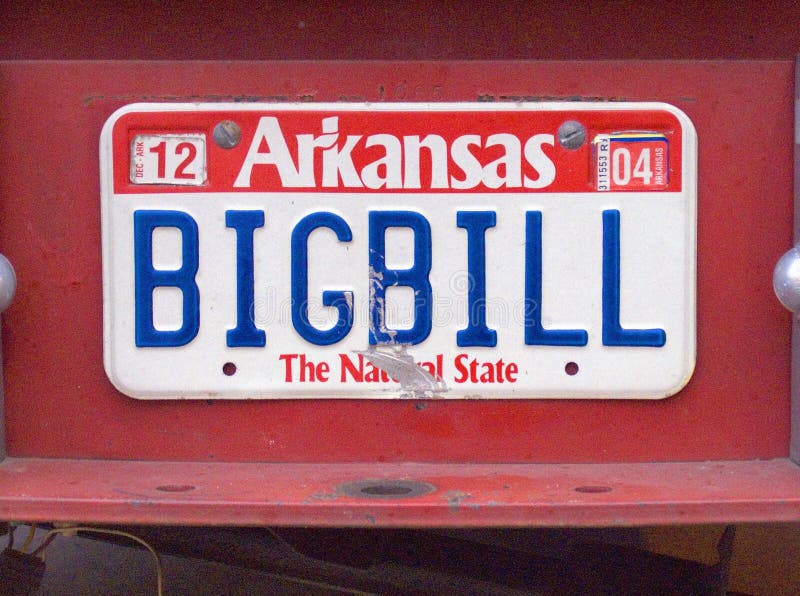 Nummerplaat in Arkansas