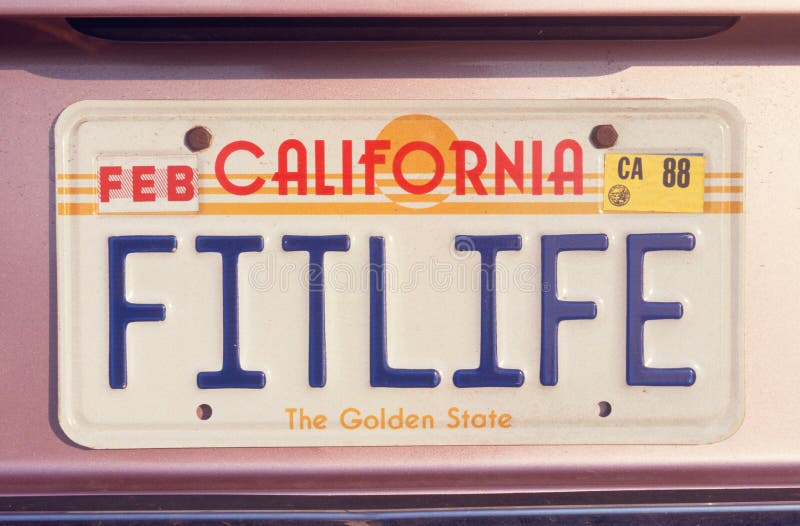 Nummerplaat in Californië