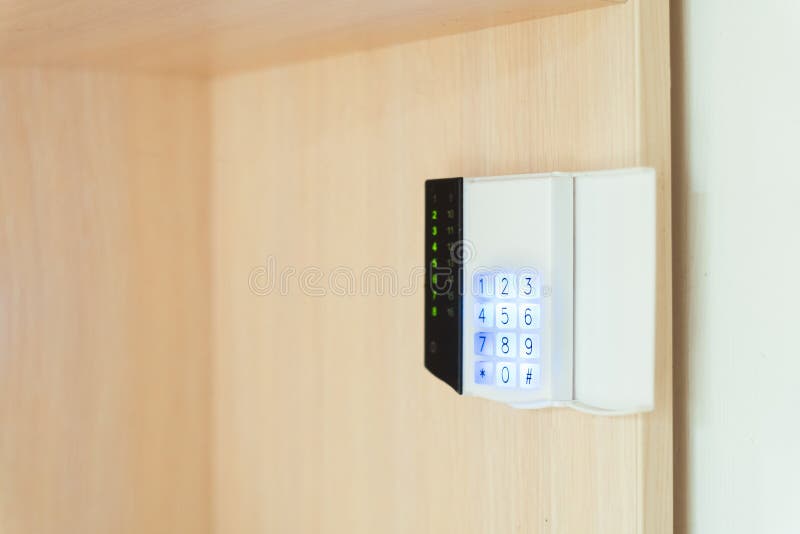 Remote Control Panel of the Security System in the Apartment