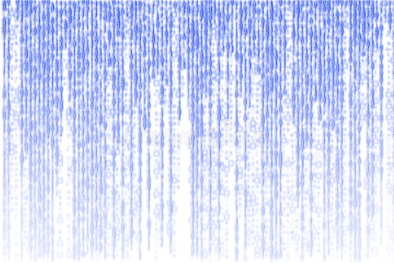Numérique bleu de matrice produit sur le fond blanc