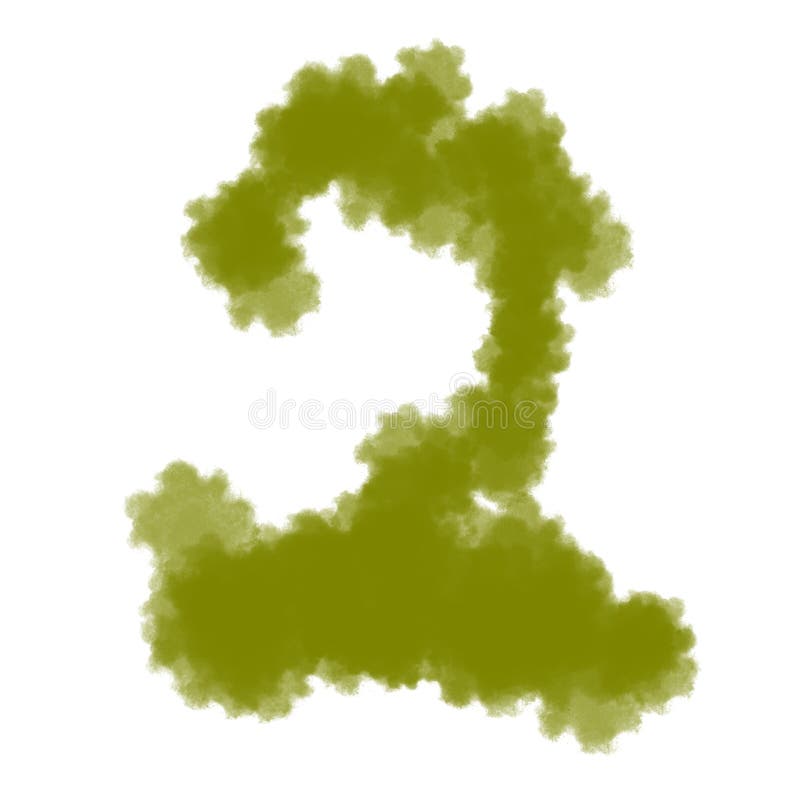 Numéro de forêt vert 2 illustration de vecteur