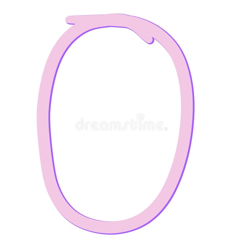 Numéro 0 illustration stock