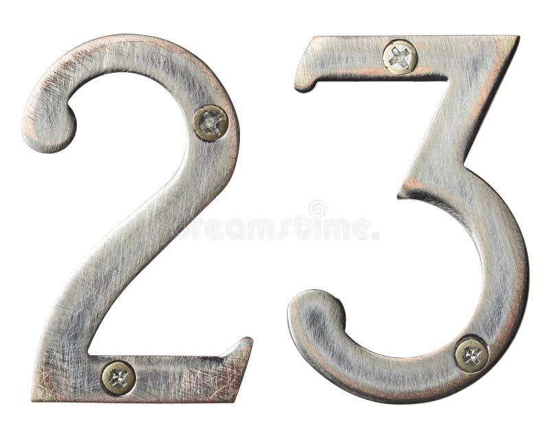 Numéros en métal photo stock Numéros en métal photo stock