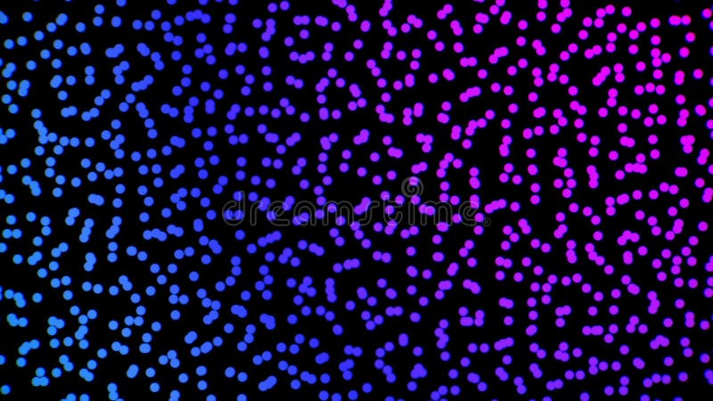 Număr infinit de cercuri colorate cu gradient redus care se rotesc pe fond negru fără sudură. animație. nor albastru royalty free illustration