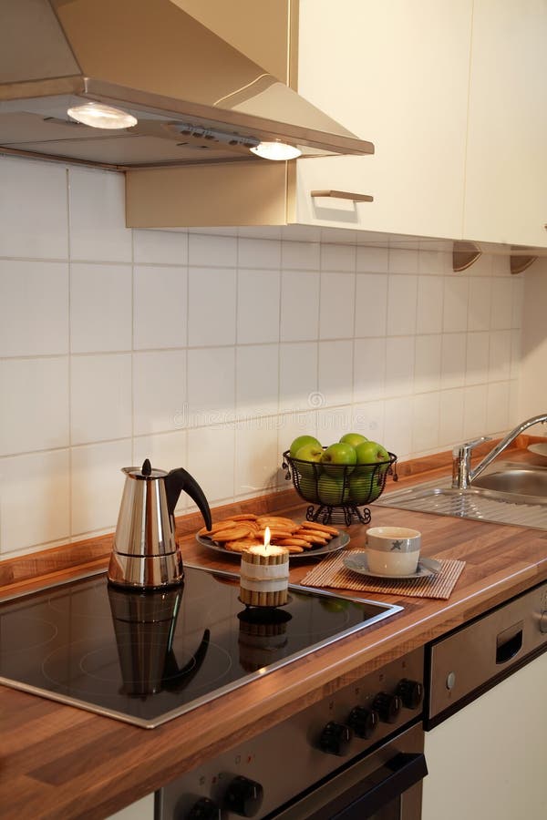 Kitchen interior in family house. Kitchen interior in family house