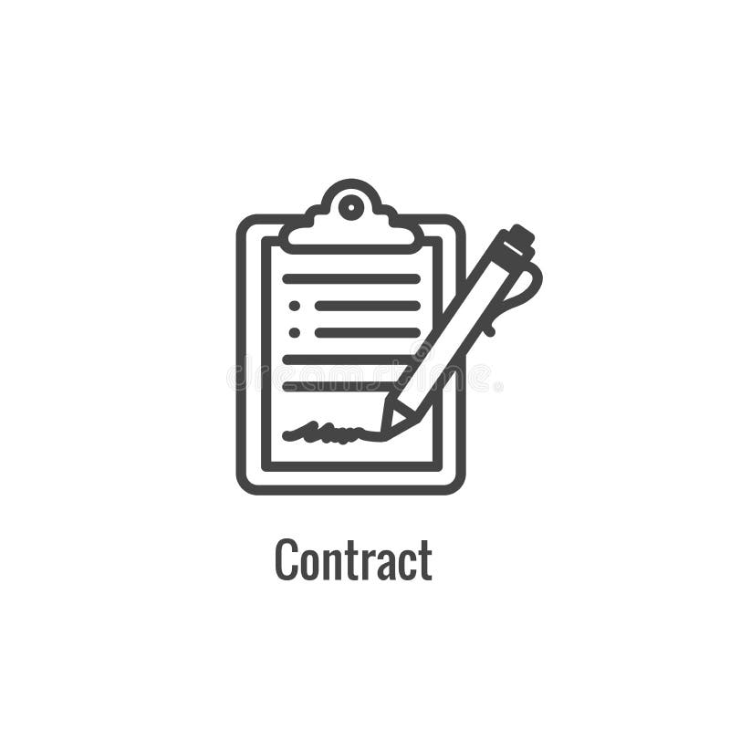 Nuova icona di processo aziendale | Fase di firma del contratto illustrazione vettoriale Nuova icona di processo aziendale | Fase di firma del contratto illustrazione vettoriale