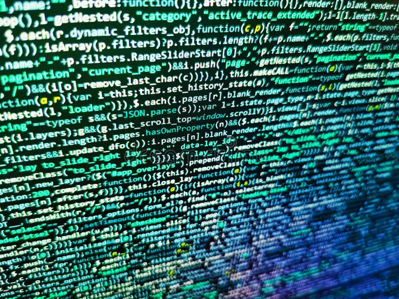 Nuova rivoluzione tecnologica. codice di sviluppo web : stili CSS linee script preprocessore. webdesign programmazione HTML stampa immagini stock libere da diritti