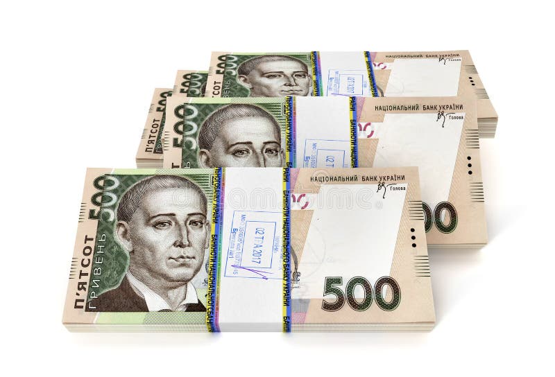 Nuove fatture di hryvnia ucraino isolate illustrazione vettoriale Nuove fatture di hryvnia ucraino isolate illustrazione vettoriale