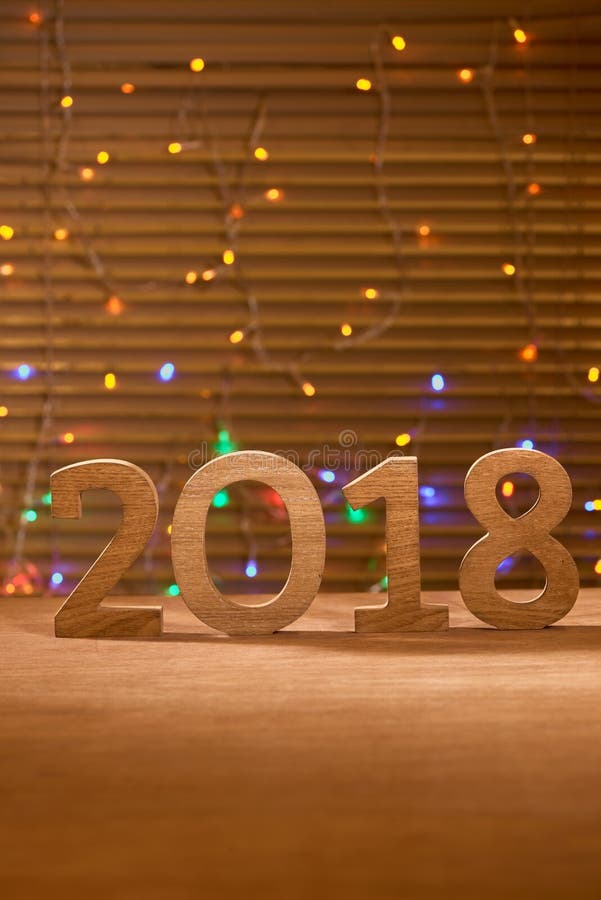 2018. New years eve celebration background with champagne. 2018. New years eve celebration background with champagne.