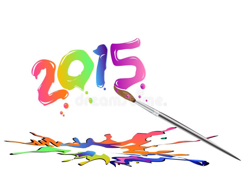 Nuovo anno 2015 illustrazione vettoriale Nuovo anno 2015 illustrazione vettoriale