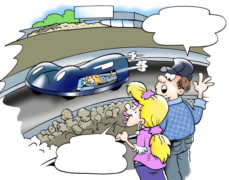 Nuovo C02 moderno - automobilismo royalty illustrazione gratis