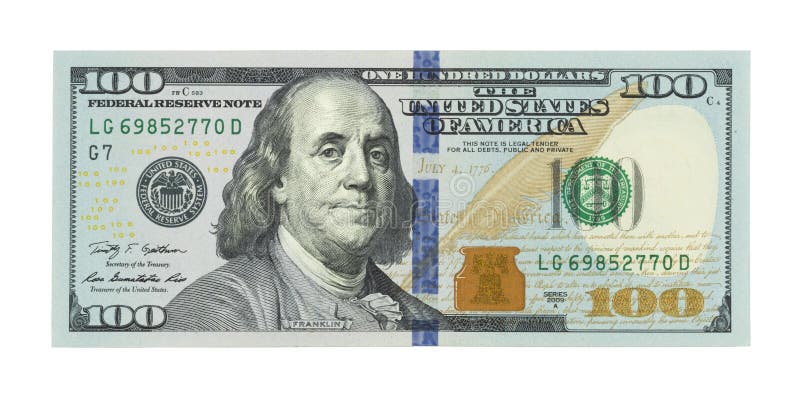 Nuovo cento dollari americani di fattura, 100 dollari, americano 100 dollari fotografia stock Nuovo cento dollari americani di fattura, 100 dollari, americano 100 dollari fotografia stock