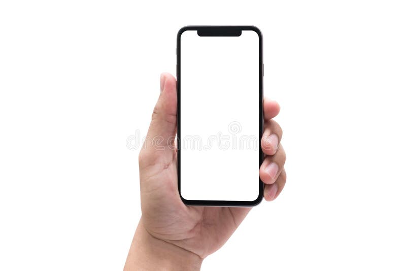 nuovo smartphone di tecnologia del telefono con lo schermo in bianco ed il fra moderno