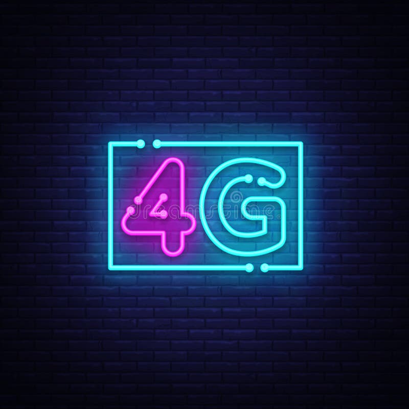 nuovo vettore senza fili dell'insegna al neon del collegamento di wifi di Internet 4G insegna al neon del modello di progettazion royalty illustrazione gratis nuovo vettore senza fili dell'insegna al neon del collegamento di wifi di Internet 4G insegna al neon del modello di progettazion royalty illustrazione gratis