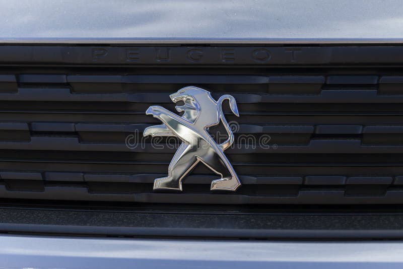 Shiny Car Emblem of Peugeot Editorial Stock Image - Image of soft