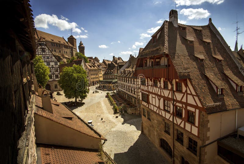 Nuremberg square cityscape in Nuremberg, Germany stock photography Nuremberg square cityscape in Nuremberg, Germany stock photography