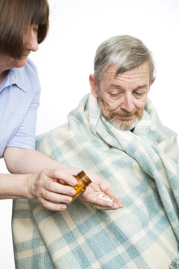 Nurse Administering Medicine Stock Photo - Image of mature, cold: 888782