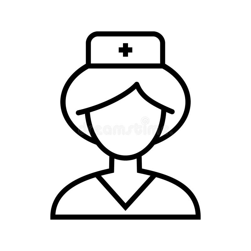 Nurse Icon Outline Stock Illustrations – 14,986 Nurse Icon Outline
