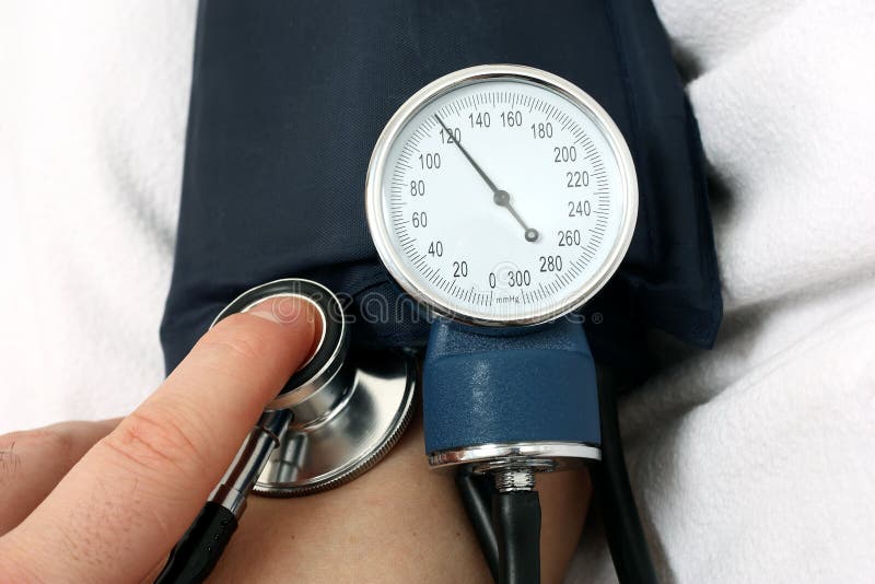 Nurse Measuring the Blood Pressure Stock Photo Image of grandmother