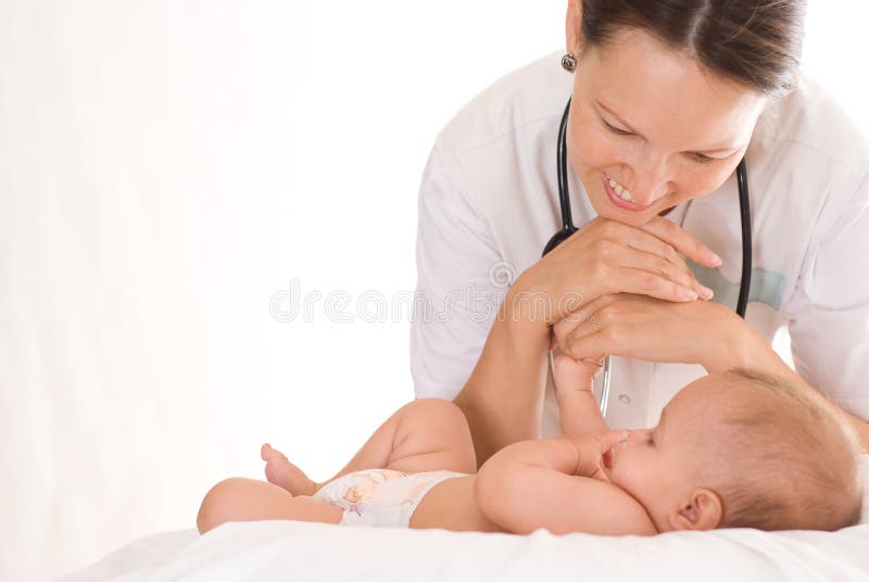 Nurse with a newborn