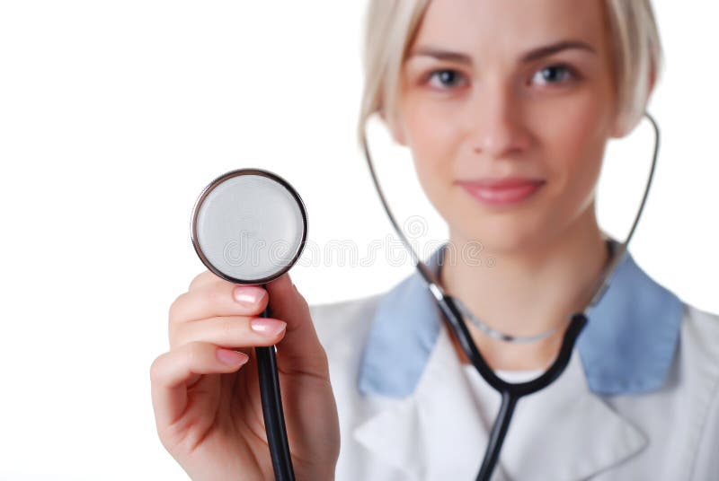 Nurse With Stethoscope Picture. Image 8445965