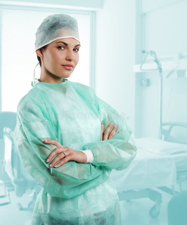 Nurse in surgery dress stock photo. Image of physician 19730110