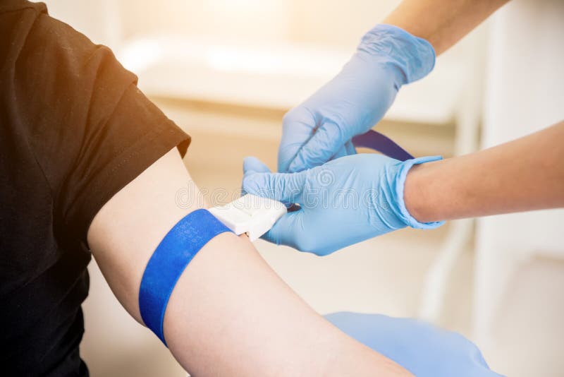 Nurse Taking Blood Sample. Medical Equipment Stock Image Image of