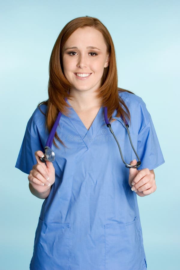 Nurse Wearing Scrubs