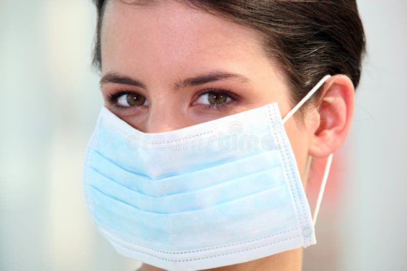 Nurse Wearing Surgical Mask Stock Photo Image of occupation, medicine