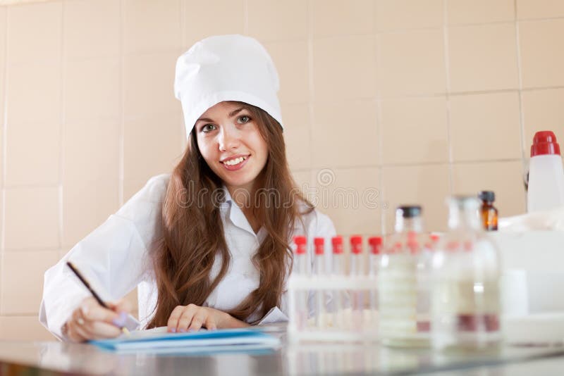 Nurse Working in Laboratory Stock Photo Image of laboratory
