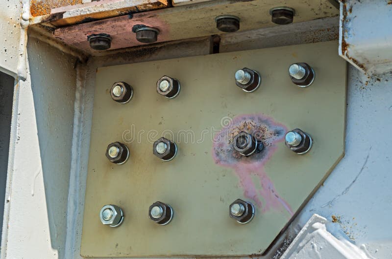 Nut bolt connection stock photo. Image of closeup, component 140750726