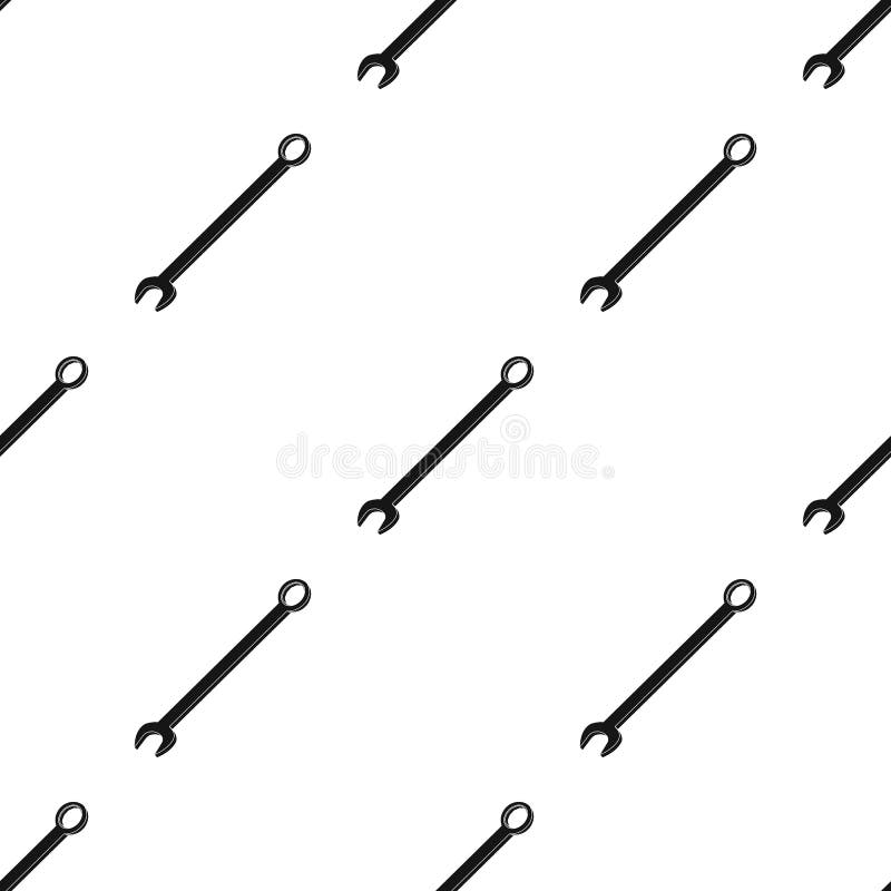 Nut Wrench.Car Single Icon in Black Style Vector Symbol Stock