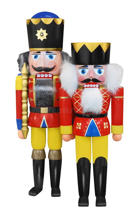 Nutcrackers isolated on white